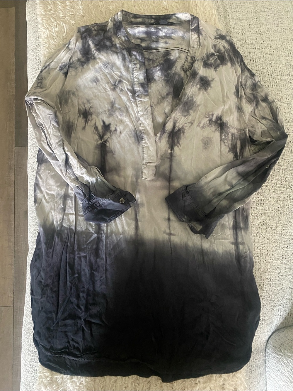 Rock & Republic Tie-Dye Pullover Tunic - Size XL